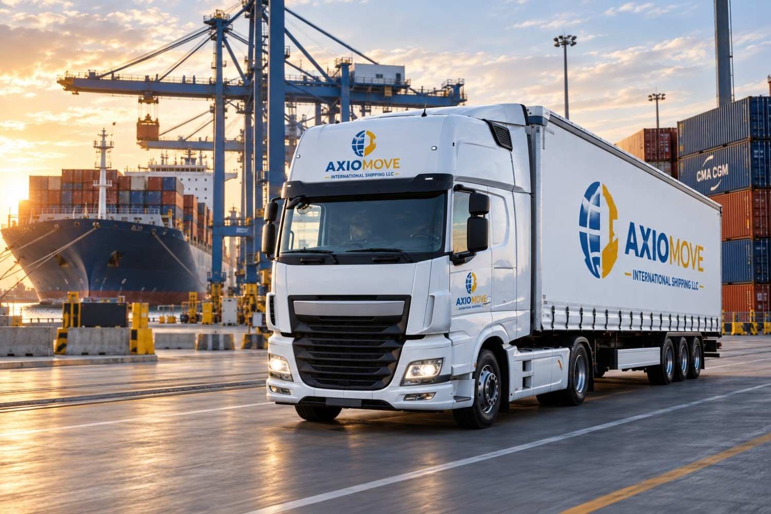 International container port connecting global markets